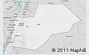 Silver Style 3D Map of Ma-an