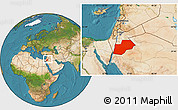 Satellite Location Map of Ma-an, within the entire country
