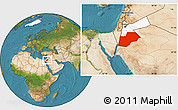 Satellite Location Map of Ma-an, highlighted country