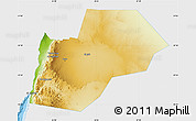 Physical Map of Ma-an, single color outside