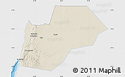 Shaded Relief Map of Ma-an, single color outside