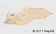 Satellite Panoramic Map of Ma-an, cropped outside