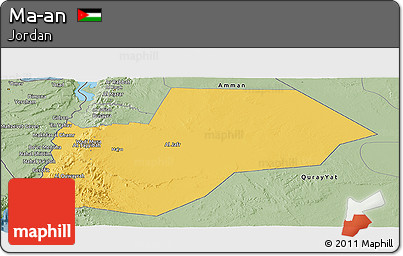 Savanna Style Panoramic Map of Ma-an