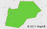 Political Simple Map of Ma-an, cropped outside