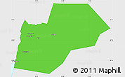 Political Simple Map of Ma-an, single color outside
