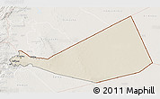 Shaded Relief 3D Map of Mafraq, lighten