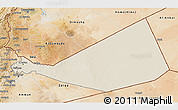 Shaded Relief 3D Map of Mafraq, satellite outside