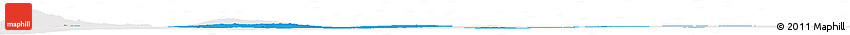 Political Horizon Map of Mafraq, single color outside