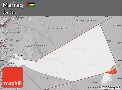Gray Map of Mafraq