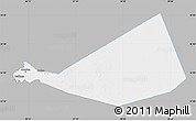 Gray Map of Mafraq, single color outside