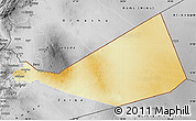 Physical Map of Mafraq, desaturated