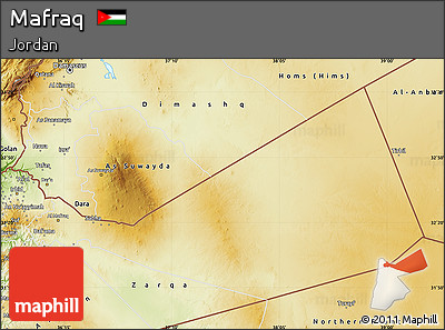 Physical Map of Mafraq