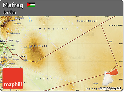 Physical Map of Mafraq