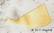 Physical Map of Mafraq, lighten, semi-desaturated