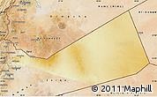 Physical Map of Mafraq, satellite outside