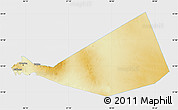 Physical Map of Mafraq, single color outside