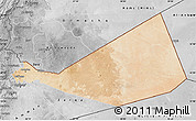 Satellite Map of Mafraq, desaturated