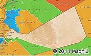 Satellite Map of Mafraq, political outside