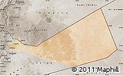 Satellite Map of Mafraq, semi-desaturated