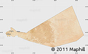 Satellite Map of Mafraq, single color outside