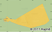 Savanna Style Map of Mafraq, single color outside