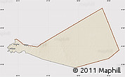 Shaded Relief Map of Mafraq, cropped outside