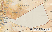 Shaded Relief Map of Mafraq, satellite outside