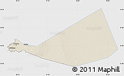 Shaded Relief Map of Mafraq, single color outside