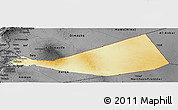 Physical Panoramic Map of Mafraq, darken, desaturated