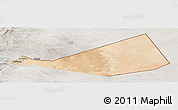 Satellite Panoramic Map of Mafraq, lighten, semi-desaturated