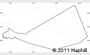 Blank Simple Map of Mafraq, cropped outside, no labels