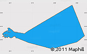 Political Simple Map of Mafraq, cropped outside