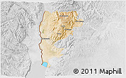 Satellite 3D Map of Salt (Balqa), lighten, desaturated