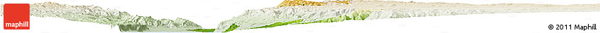Physical Horizon Map of Salt (Balqa), lighten