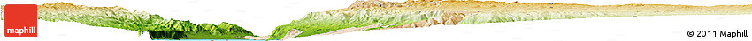 Satellite Horizon Map of Salt (Balqa), physical outside
