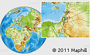 Physical Location Map of Salt (Balqa)