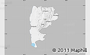 Gray Map of Salt (Balqa), single color outside