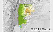 Physical Map of Salt (Balqa), lighten, desaturated