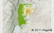 Physical Map of Salt (Balqa), lighten, semi-desaturated