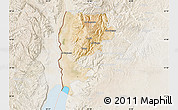 Satellite Map of Salt (Balqa), lighten