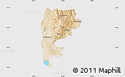 Satellite Map of Salt (Balqa), single color outside