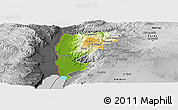 Physical Panoramic Map of Salt (Balqa), desaturated