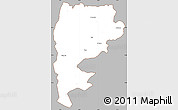 Gray Simple Map of Salt (Balqa), cropped outside
