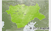 Physical 3D Map of Aktyubinsk, semi-desaturated