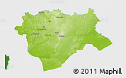 Physical 3D Map of Aktyubinsk, single color outside