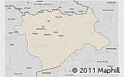 Shaded Relief 3D Map of Aktyubinsk, desaturated