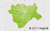 Physical Map of Aktyubinsk, cropped outside