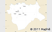 Classic Style Simple Map of Aktyubinsk, single color outside