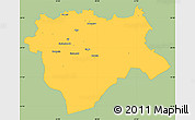 Savanna Style Simple Map of Aktyubinsk, single color outside