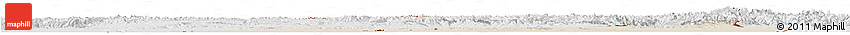 Shaded Relief Horizon Map of Alma-Ata, lighten, desaturated